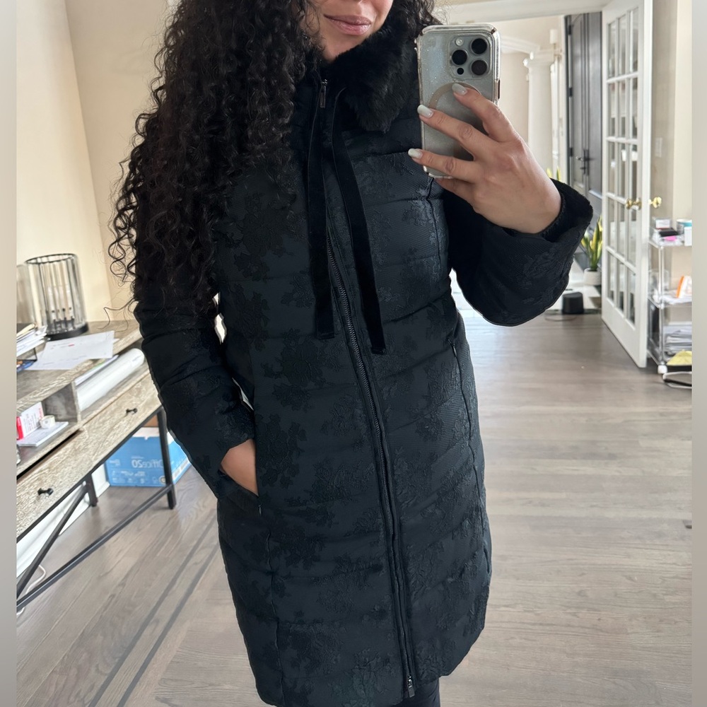 VERA WANG black lace coat - Picture 4 of 8